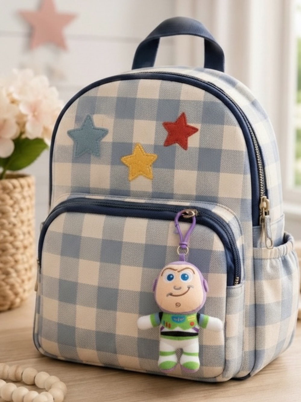 New Toy Story Buzz Lightyear 6 Inch Plush Bag Charm Key Chain Disney Parks Theme